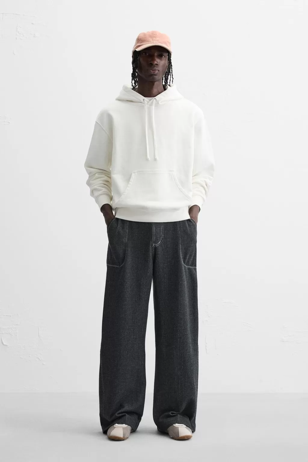 ZARA PANTALÓN JOGGER PESPUNTE CONTRASTE<Hombre Pantalones
