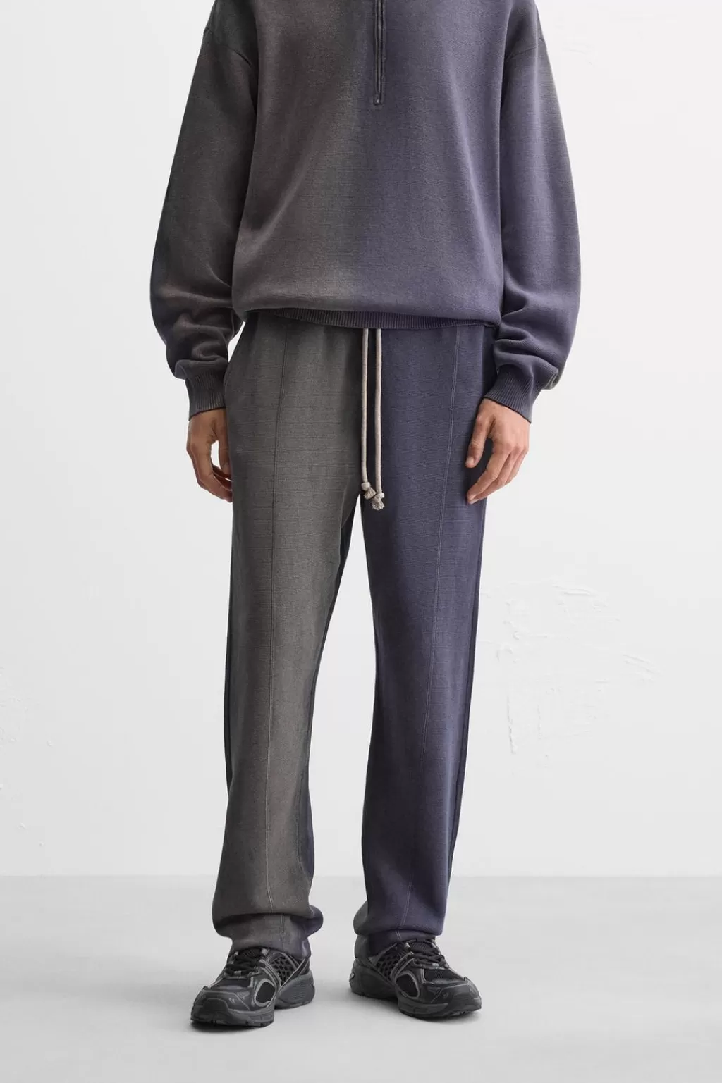 ZARA PANTALÓN JOGGER PUNTO LAVADO<Hombre Pantalones