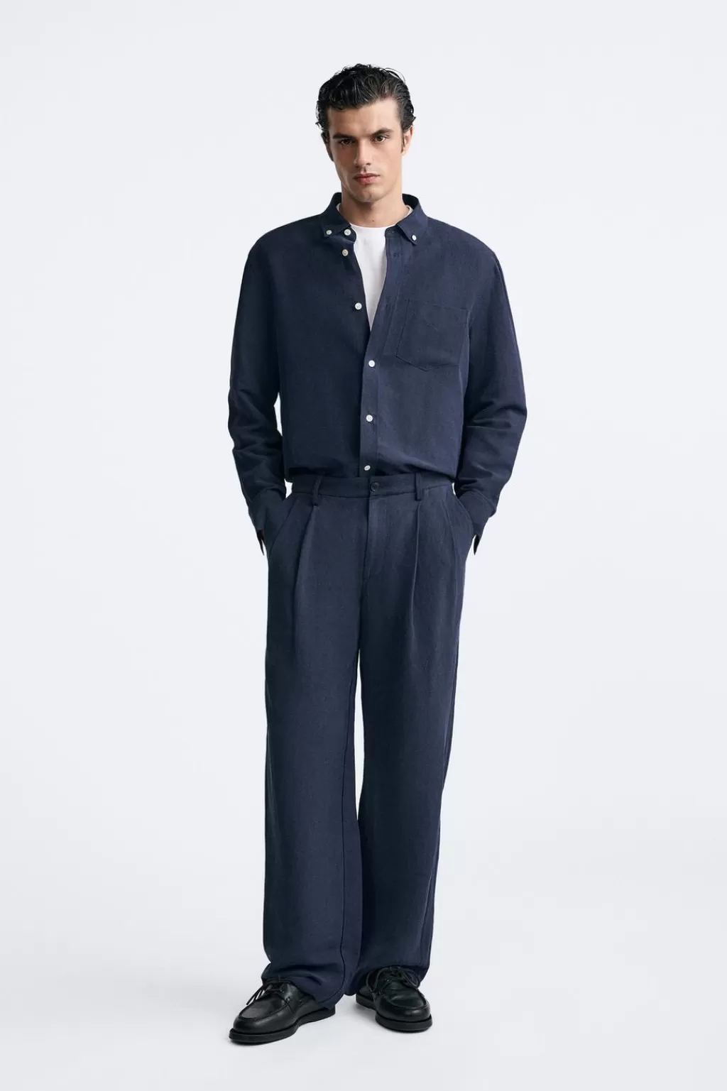 ZARA PANTALÓN LINO - SEDA<Hombre Pantalones