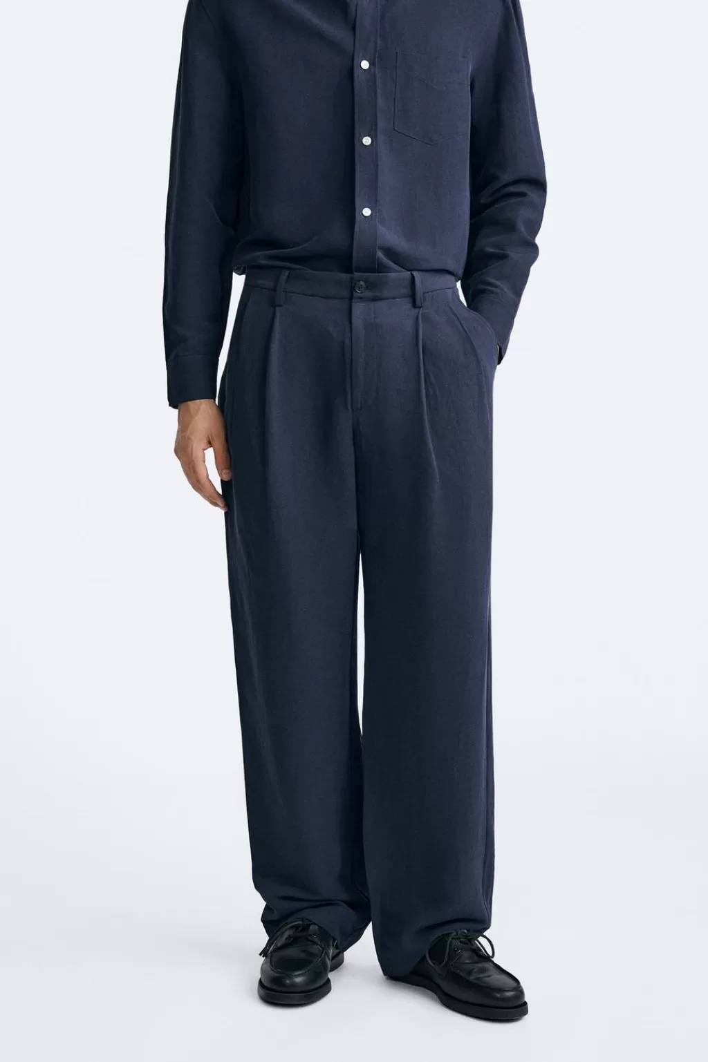 ZARA PANTALÓN LINO - SEDA<Hombre Pantalones