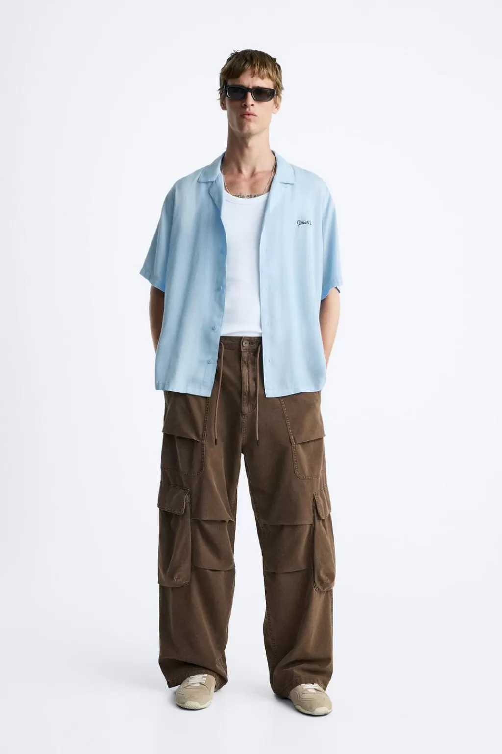 ZARA PANTALÓN PARACHUTE CARGO<Hombre Pantalones | Cargo