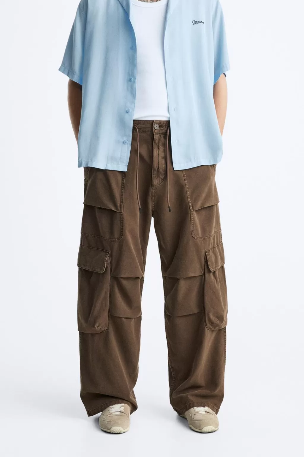 ZARA PANTALÓN PARACHUTE CARGO<Hombre Pantalones | Cargo