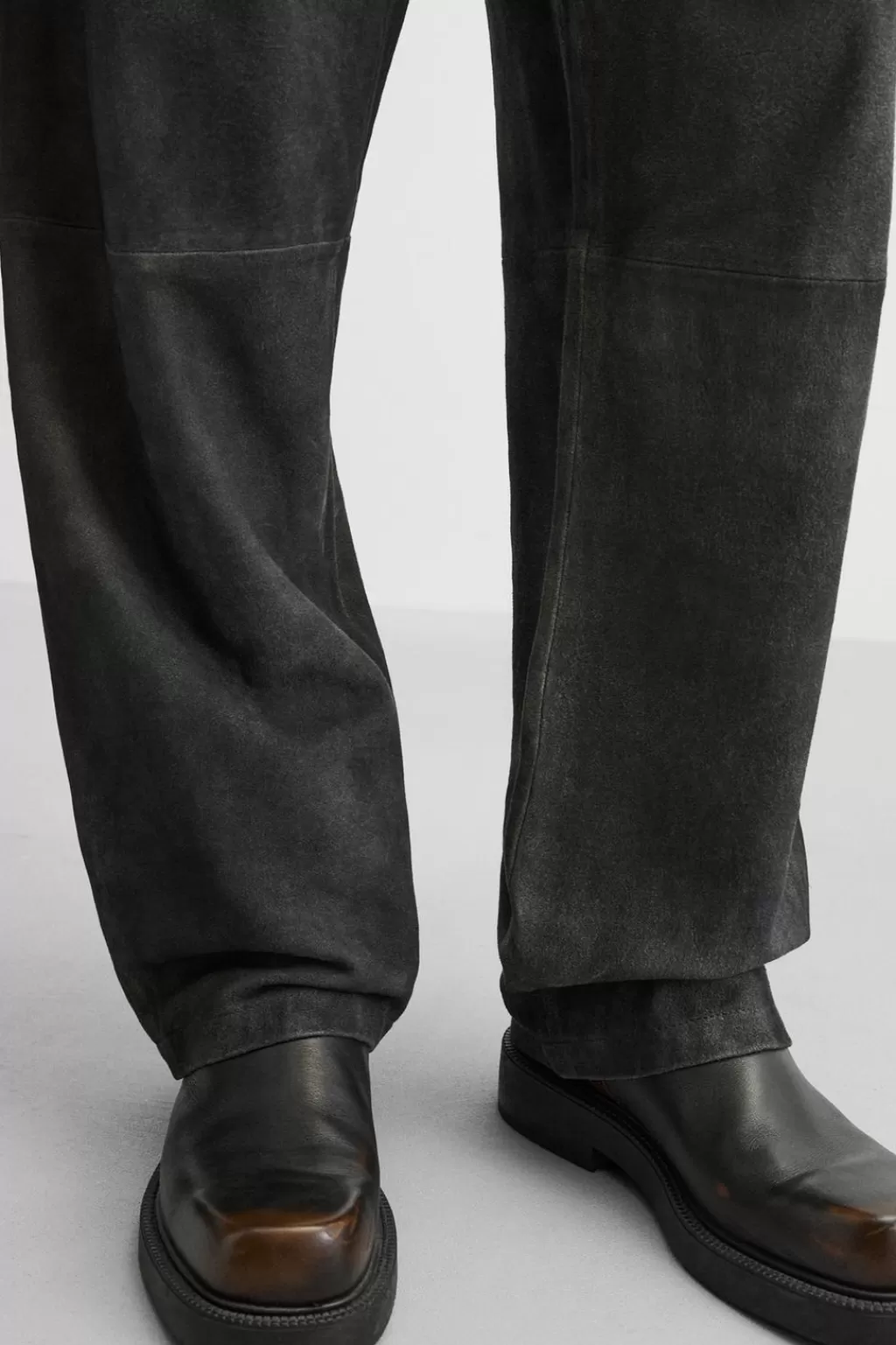 ZARA PANTALÓN PIEL EFECTO VINTAGE<Hombre Pantalones
