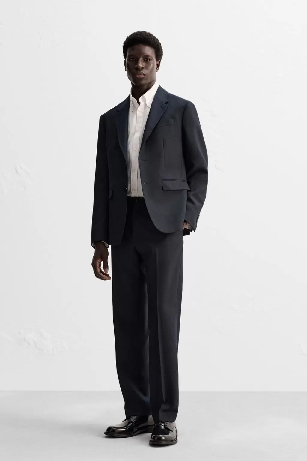 ZARA PANTALÓN REGULAR FIT LANA<Hombre Pantalones