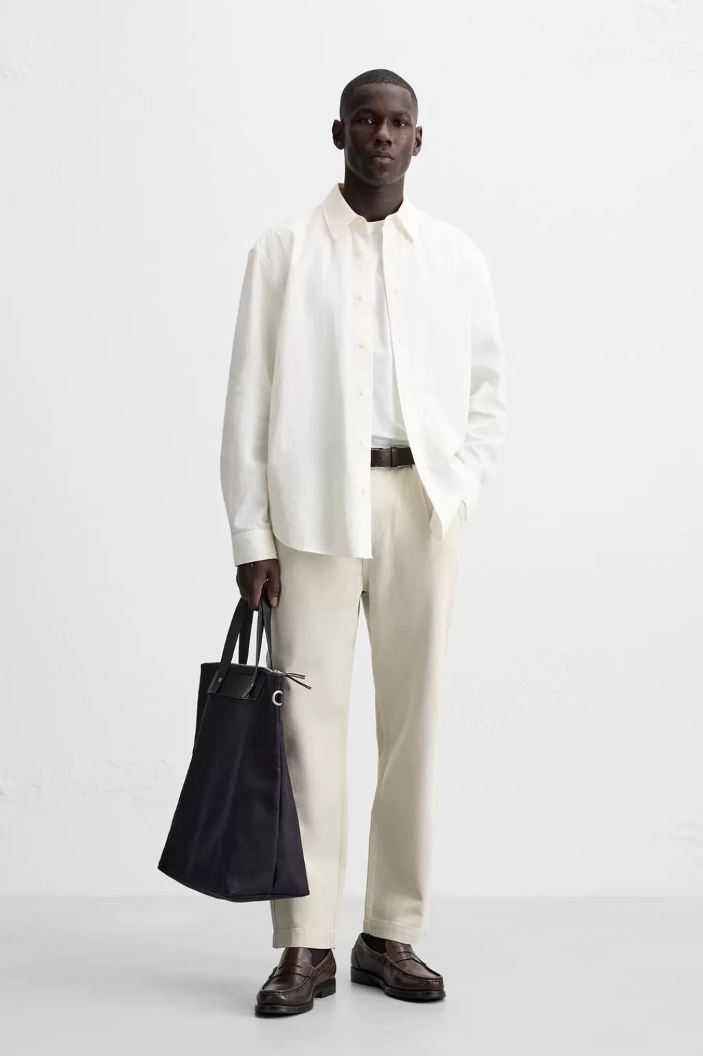 ZARA PANTALÓN REGULAR FIT PLIEGUES<Hombre Pantalones