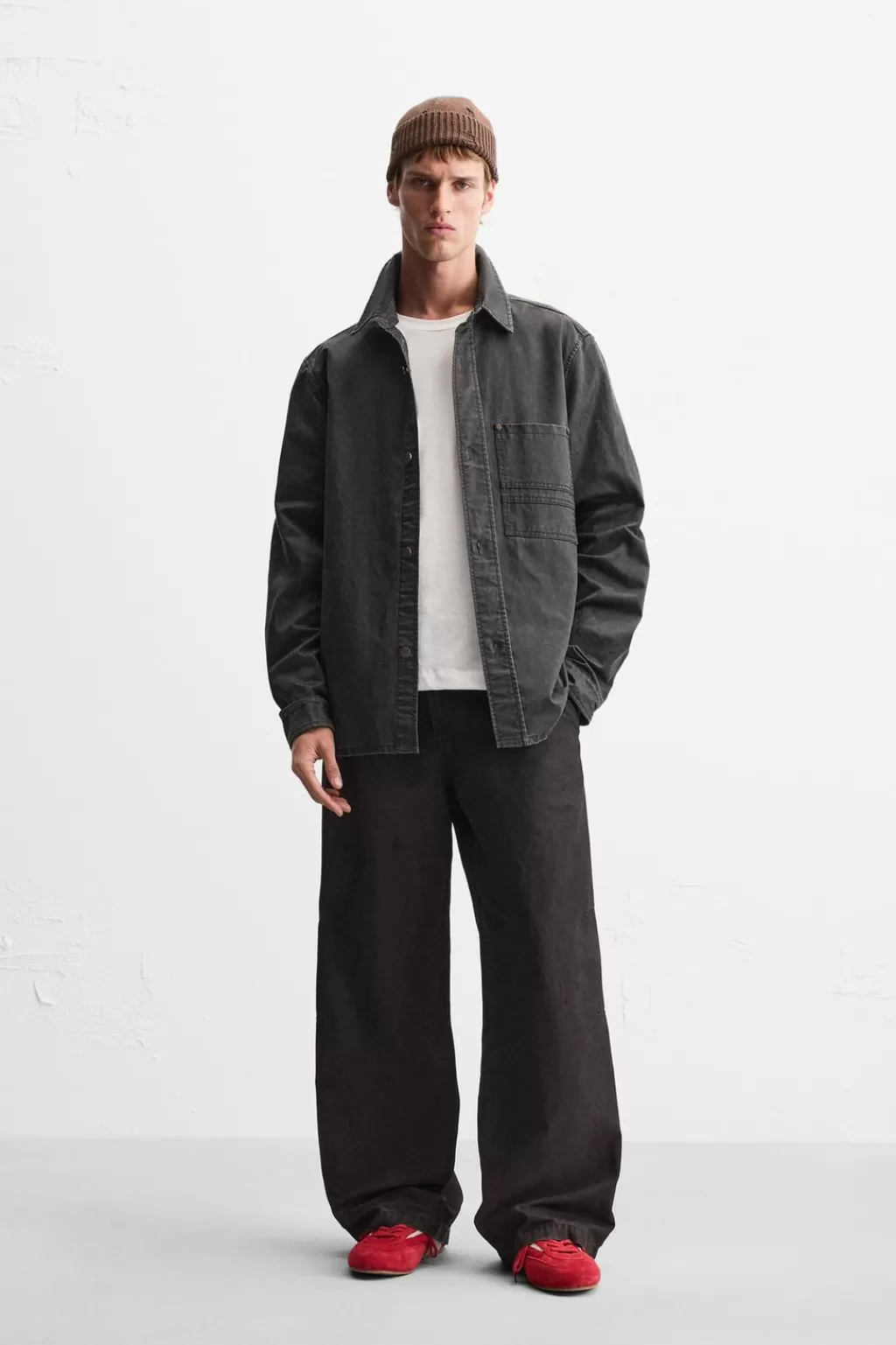 ZARA PANTALÓN RELAXED FIT LAVADO<Hombre Pantalones