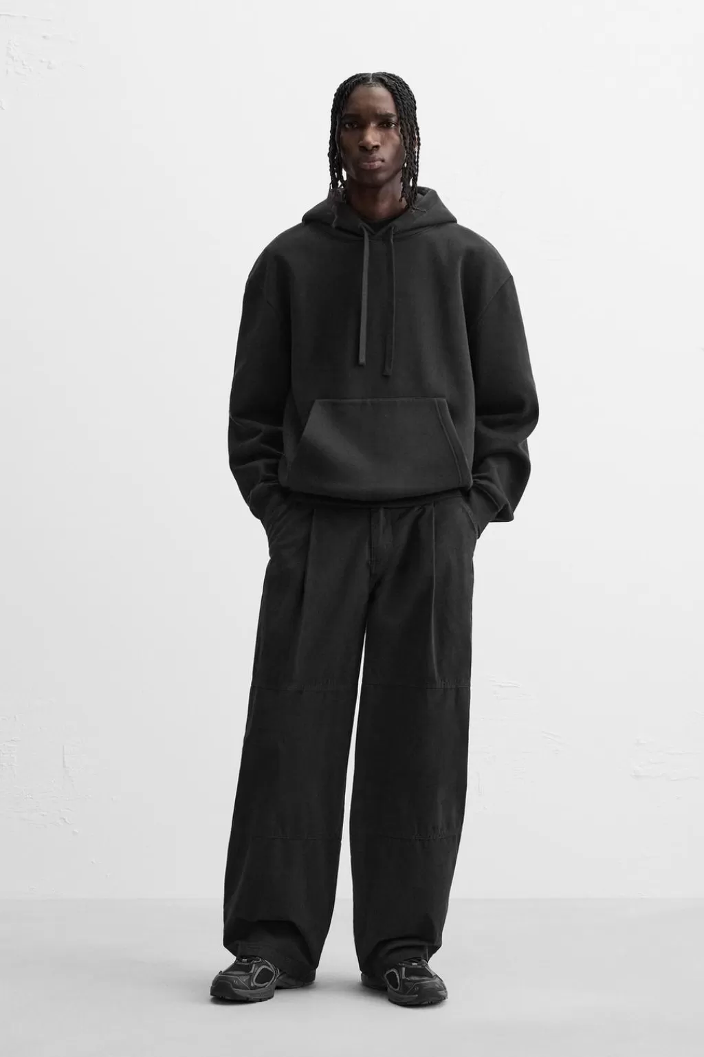 ZARA PANTALÓN RELAXED FIT PLIEGUES<Hombre Pantalones