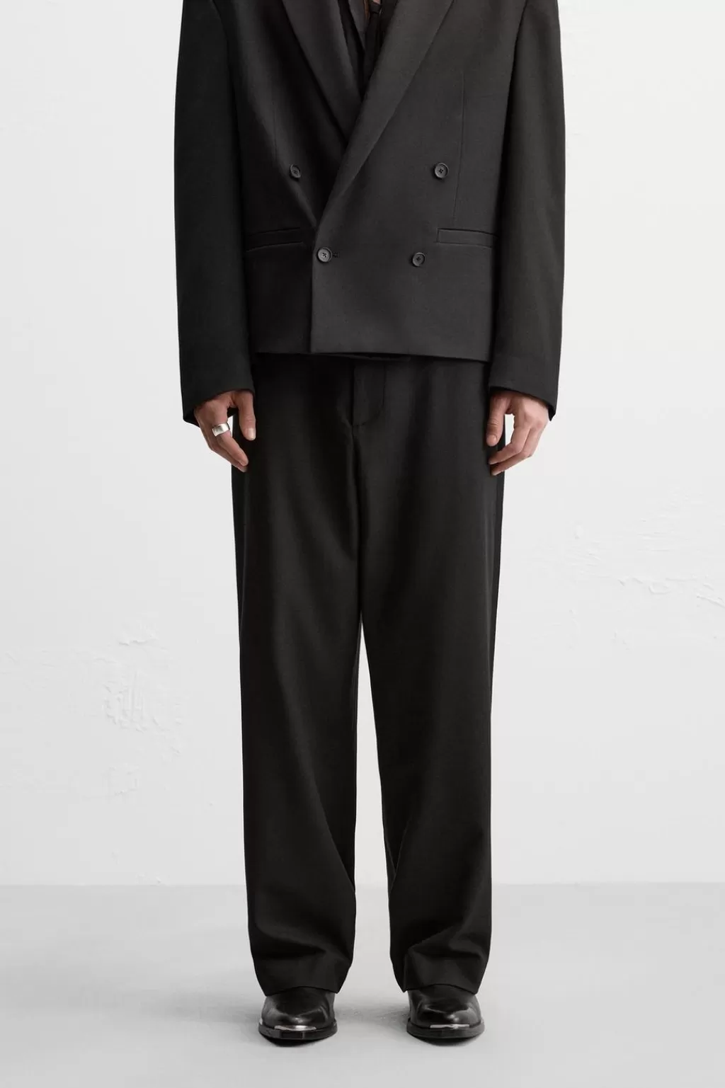 ZARA PANTALÓN STRAIGHT CON VISCOSA<Hombre Pantalones