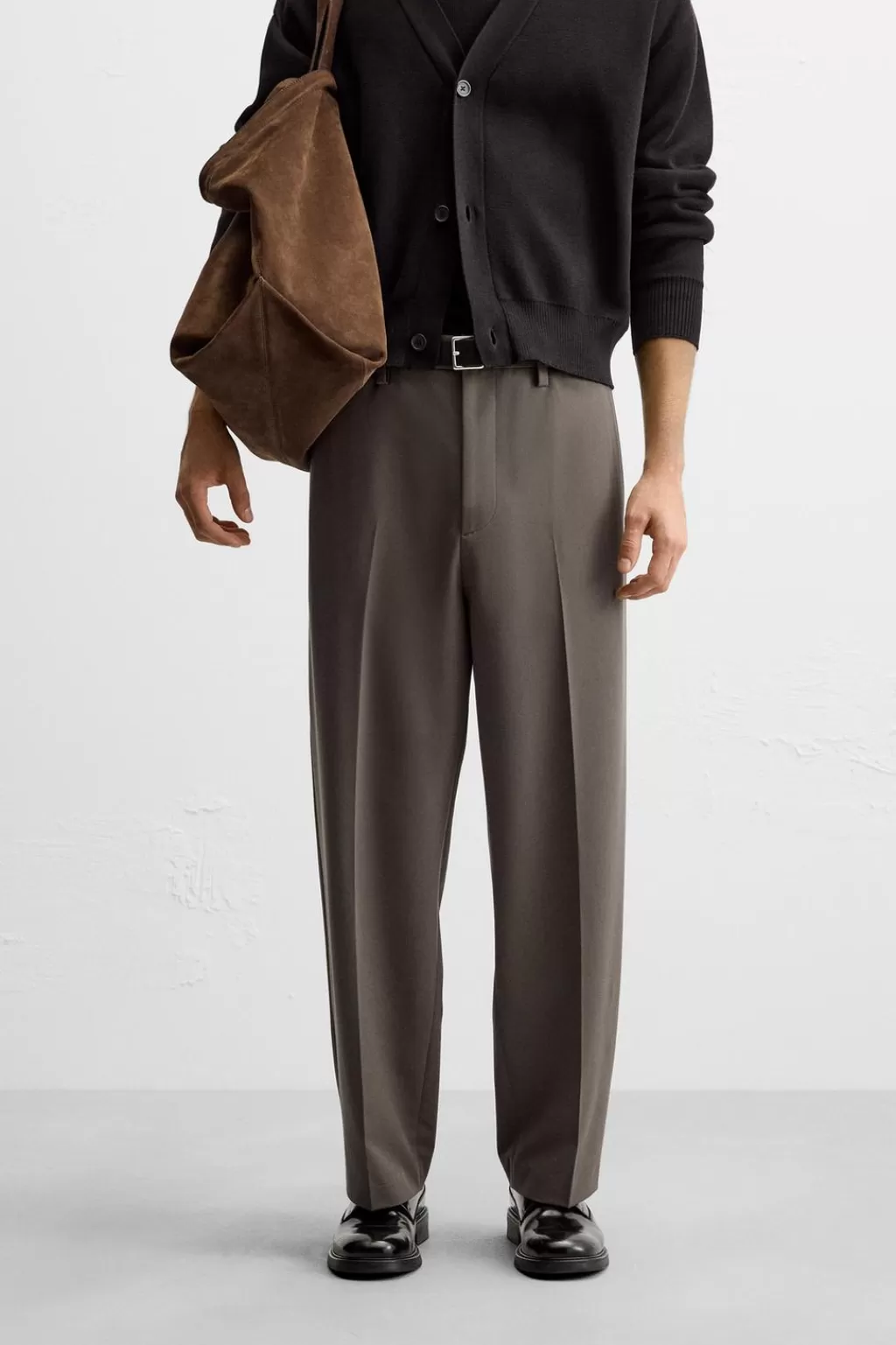 ZARA PANTALÓN STRAIGHT FIT CINTURA JOGGER<Hombre Pantalones