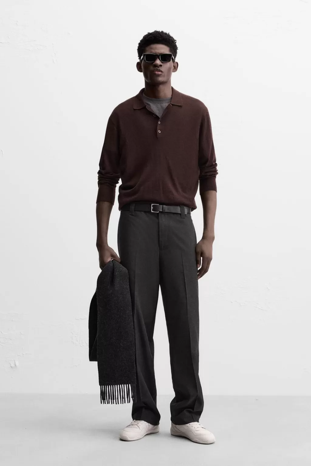 ZARA PANTALÓN STRAIGHT FIT CON VISCOSA<Hombre Pantalones