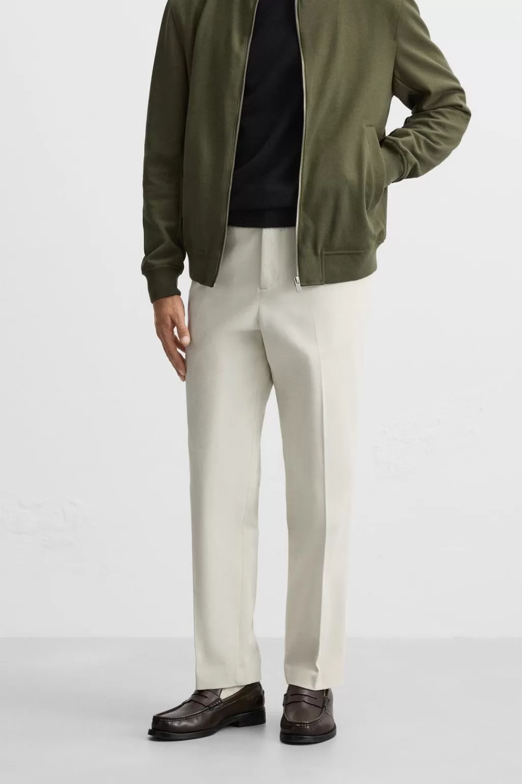 ZARA PANTALÓN STRAIGHT FIT CONFORT<Hombre Pantalones