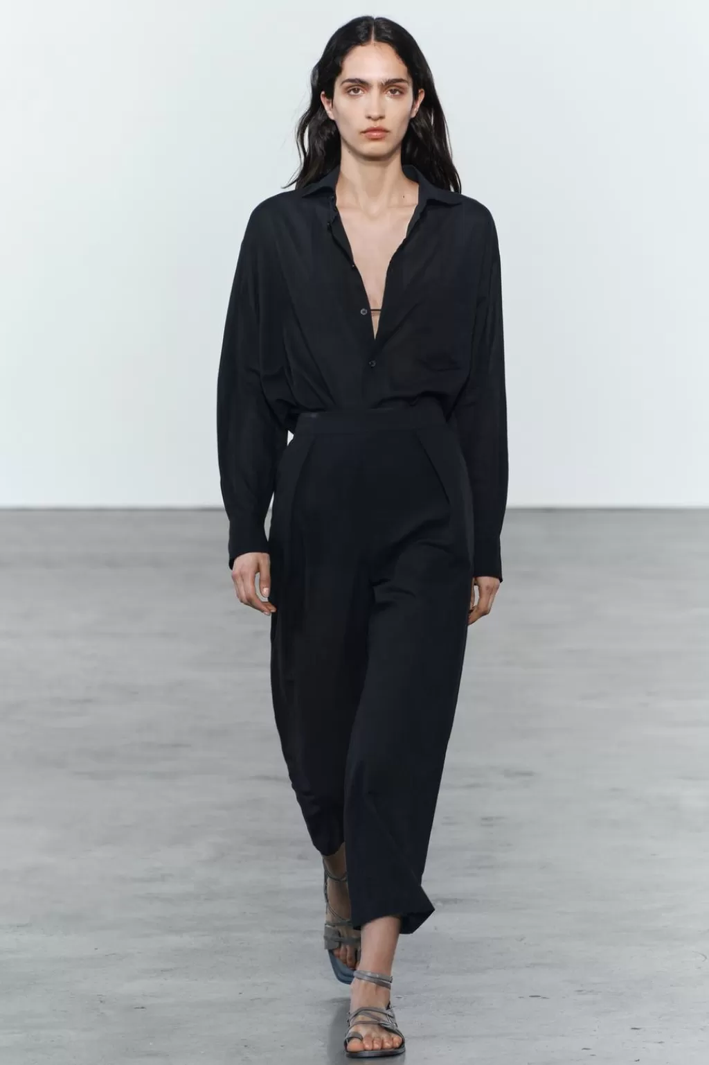 ZARA PANTALÓN TOBILLERO ZW COLLECTION<Mujer Pantalones