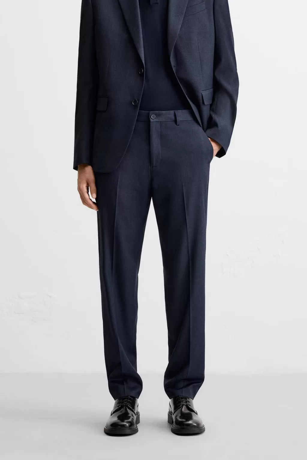 ZARA PANTALÓN TRAJE CUADROS<Hombre Pantalones