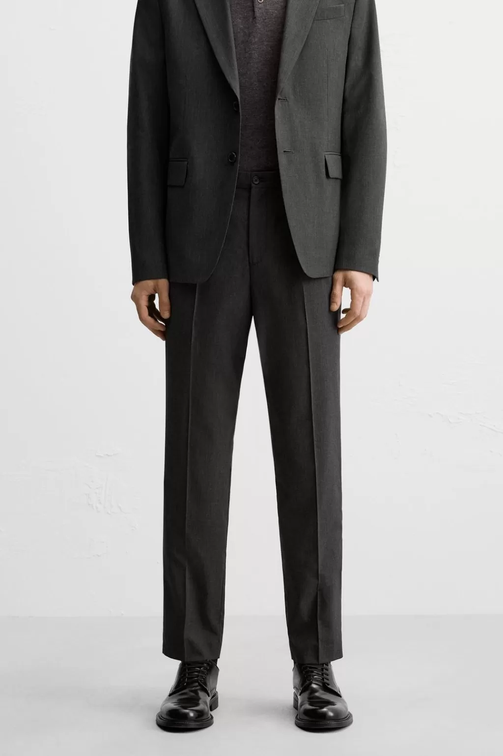 ZARA PANTALÓN TRAJE CUADROS<Hombre Pantalones