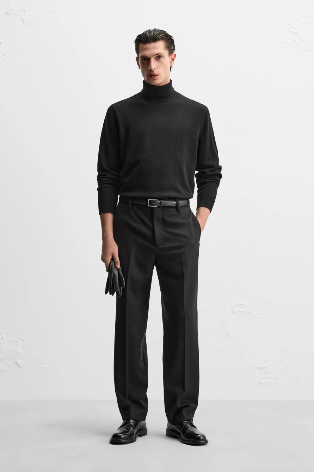 ZARA PANTALÓN TRAJE FRANELA<Hombre Pantalones