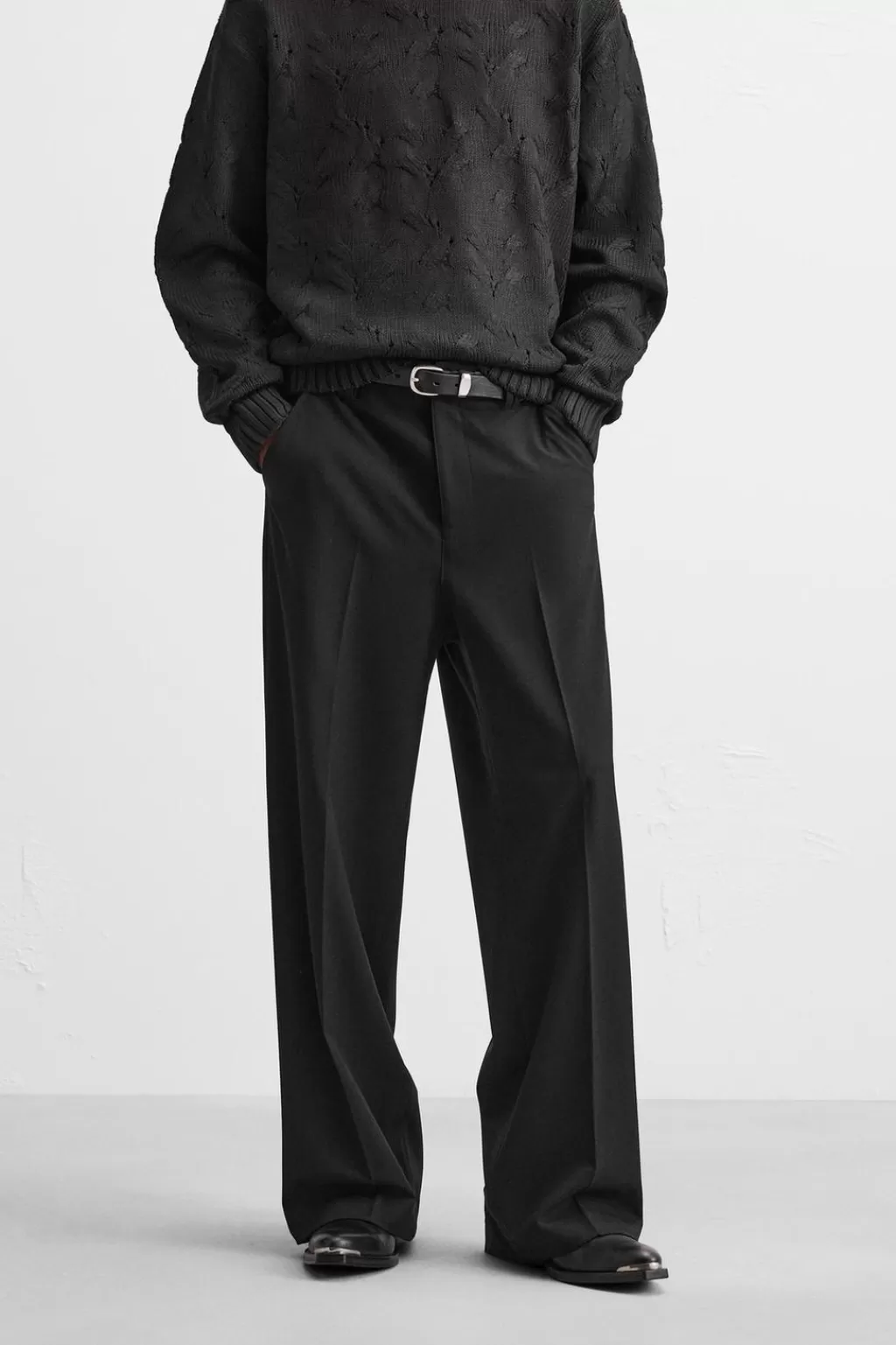 ZARA PANTALÓN WIDE FIT<Hombre Pantalones