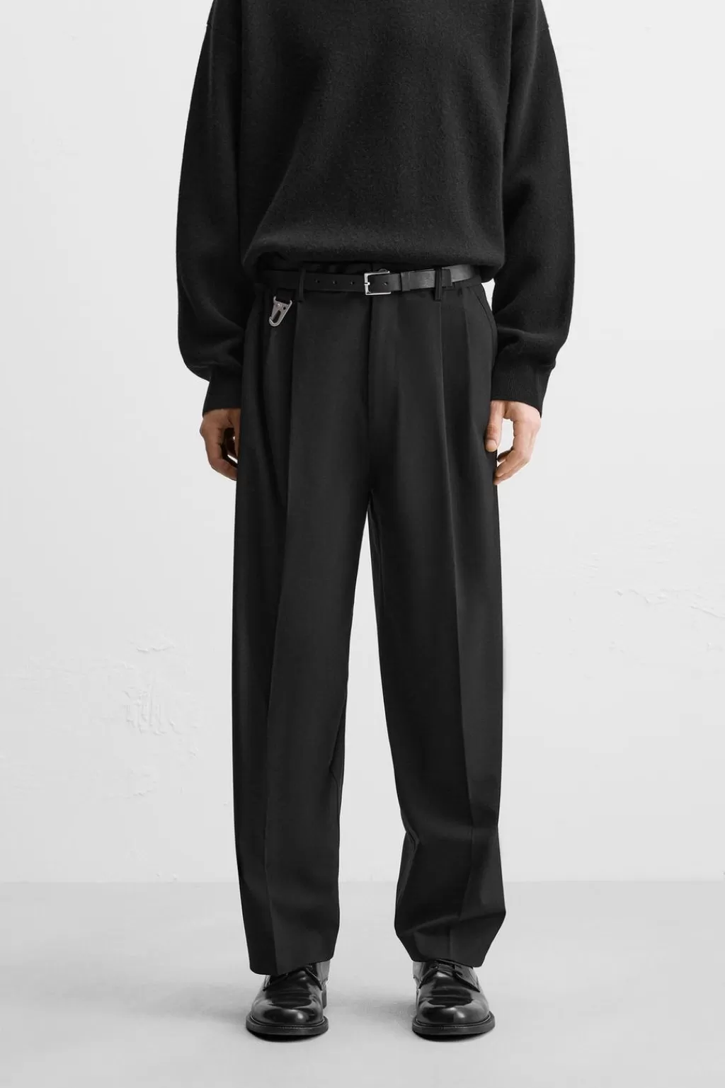 ZARA PANTALÓN WIDE FIT PLIEGUES<Hombre Pantalones