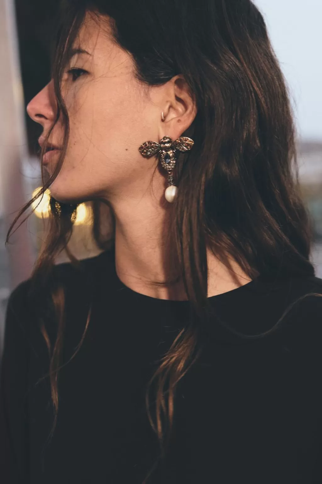 ZARA PENDIENTES ABEJA JOYAS<Mujer Accesorios / Bisuteria