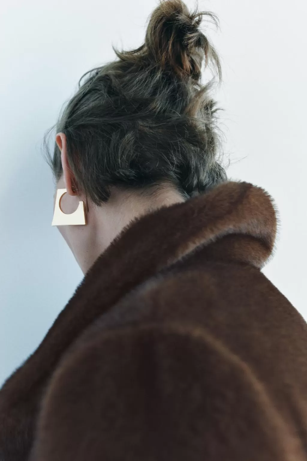 ZARA PENDIENTES ARO GEOMÉTRICO<Mujer Accesorios / Bisuteria