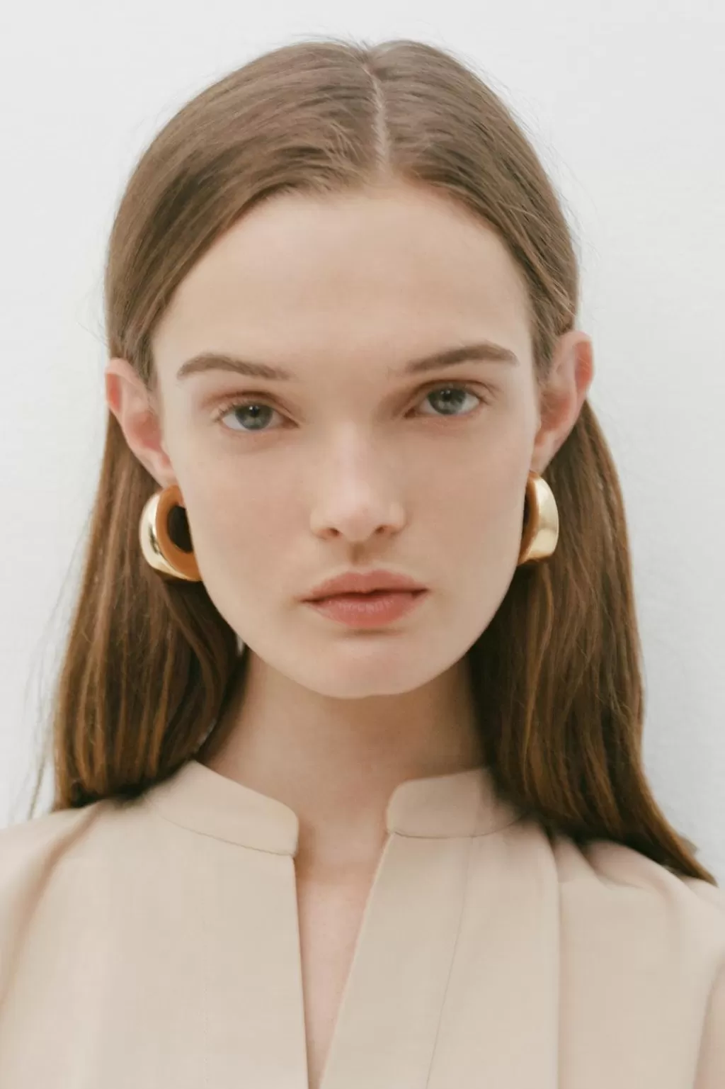 ZARA PENDIENTES ARO VOLUMEN<Mujer Accesorios / Bisuteria