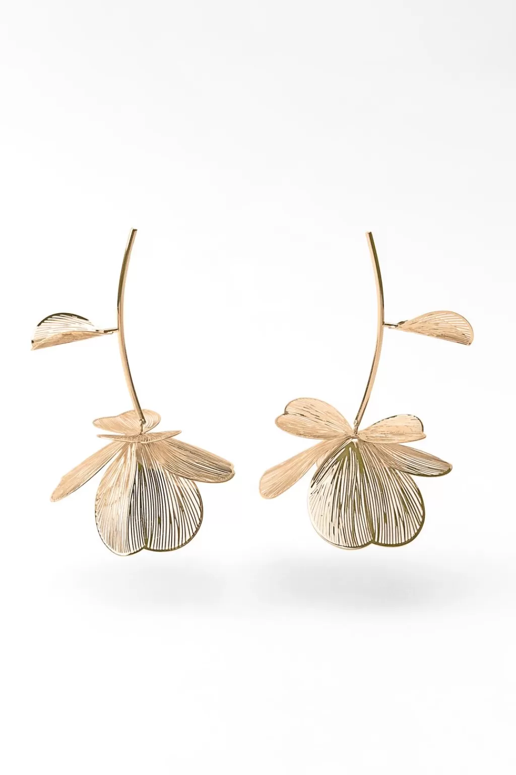 ZARA PENDIENTES FLOR<Mujer Accesorios / Bisuteria