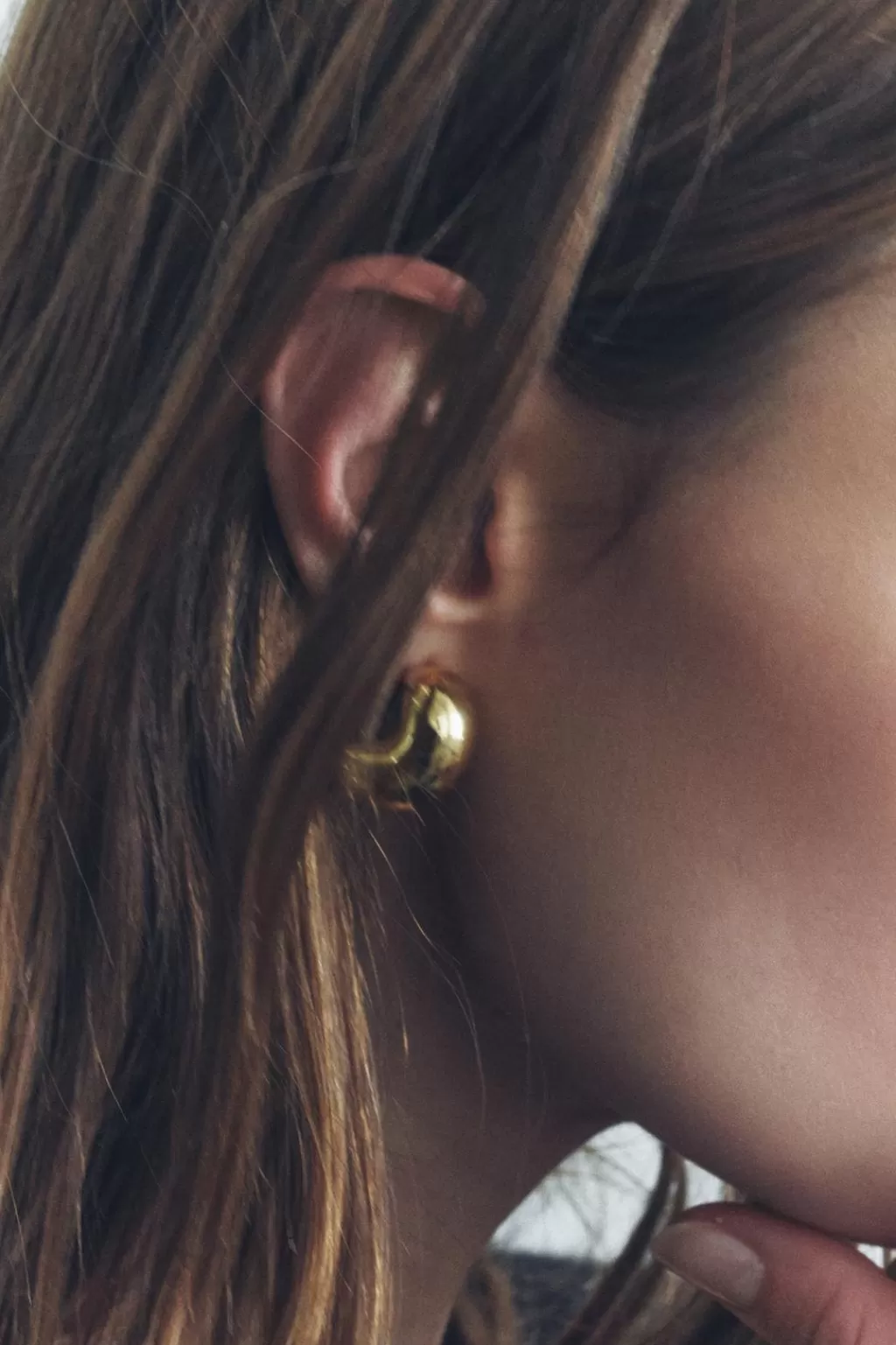 ZARA PENDIENTES MINI MEDIO ARO<Mujer Accesorios / Bisuteria