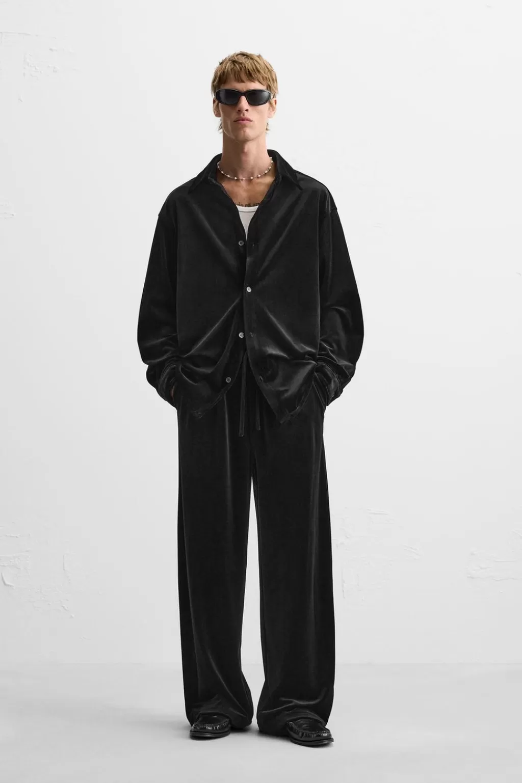 ZARA SOBRECAMISA TERCIOPELO<Hombre Camisas