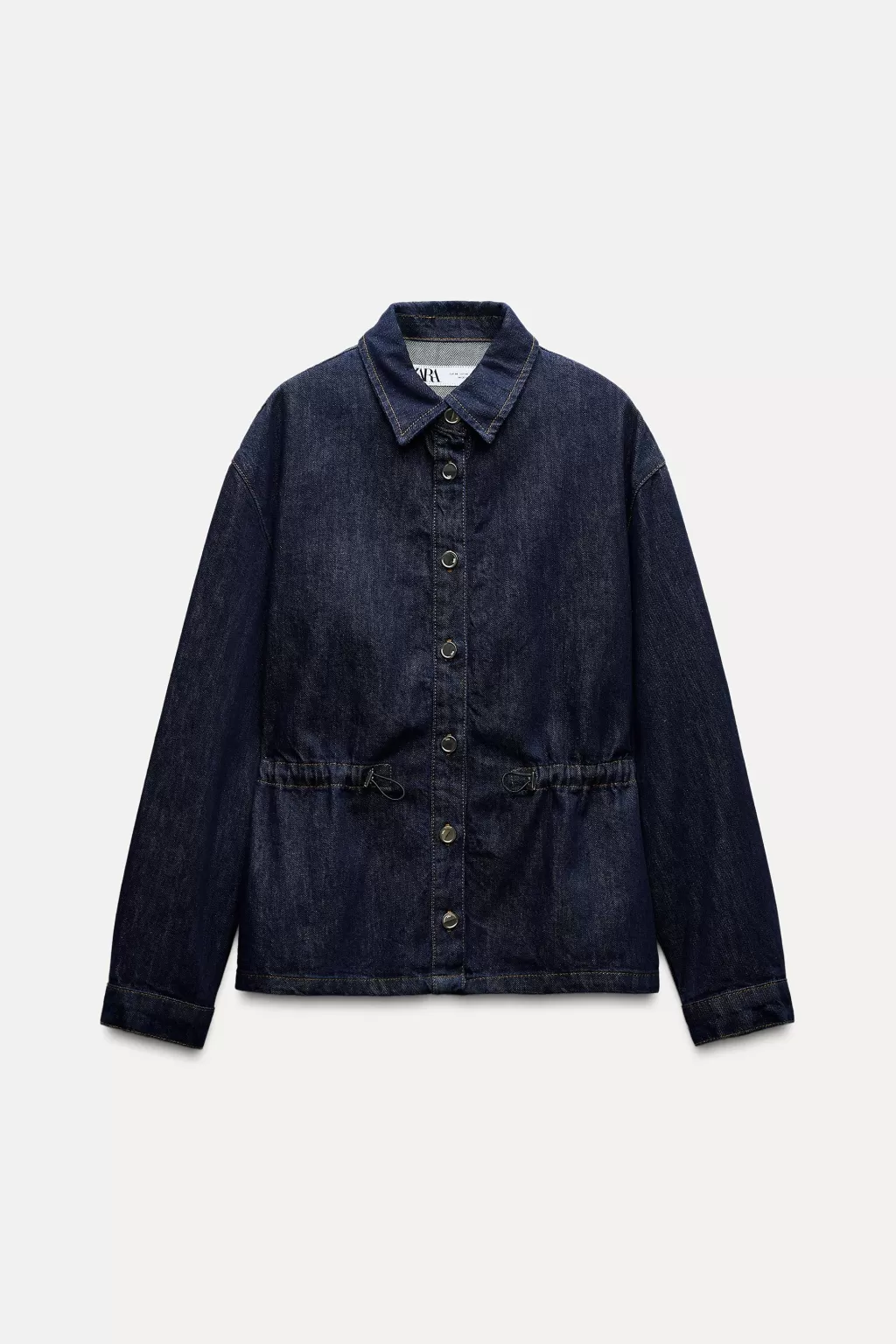 ZARA SOBRECAMISA Z1975 DENIM CINTURA AJUSTABLE<Mujer Chaquetas / Cazadoras