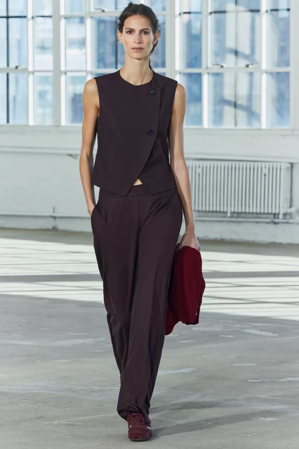 ZARA TOP CHALECO BOTONES ZW COLLECTION<Mujer Blazers / Chalecos