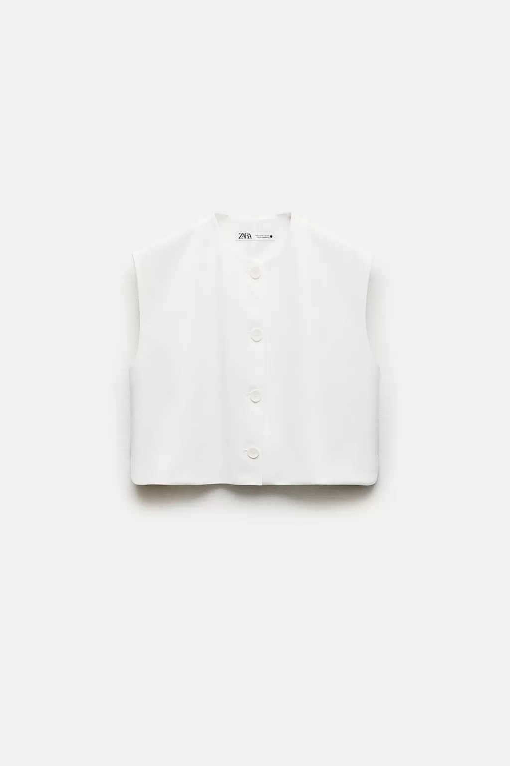 ZARA TOP CHALECO BOTONES ZW COLLECTION<Mujer Blazers / Chalecos | Tops / Bodies