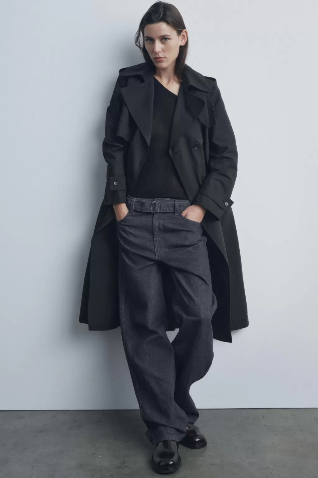 ZARA TRENCH OVERSIZE ZW COLLECTION<Mujer Abrigos / Anoraks