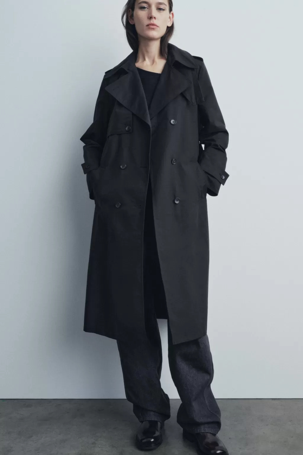 ZARA TRENCH OVERSIZE ZW COLLECTION<Mujer Abrigos / Anoraks