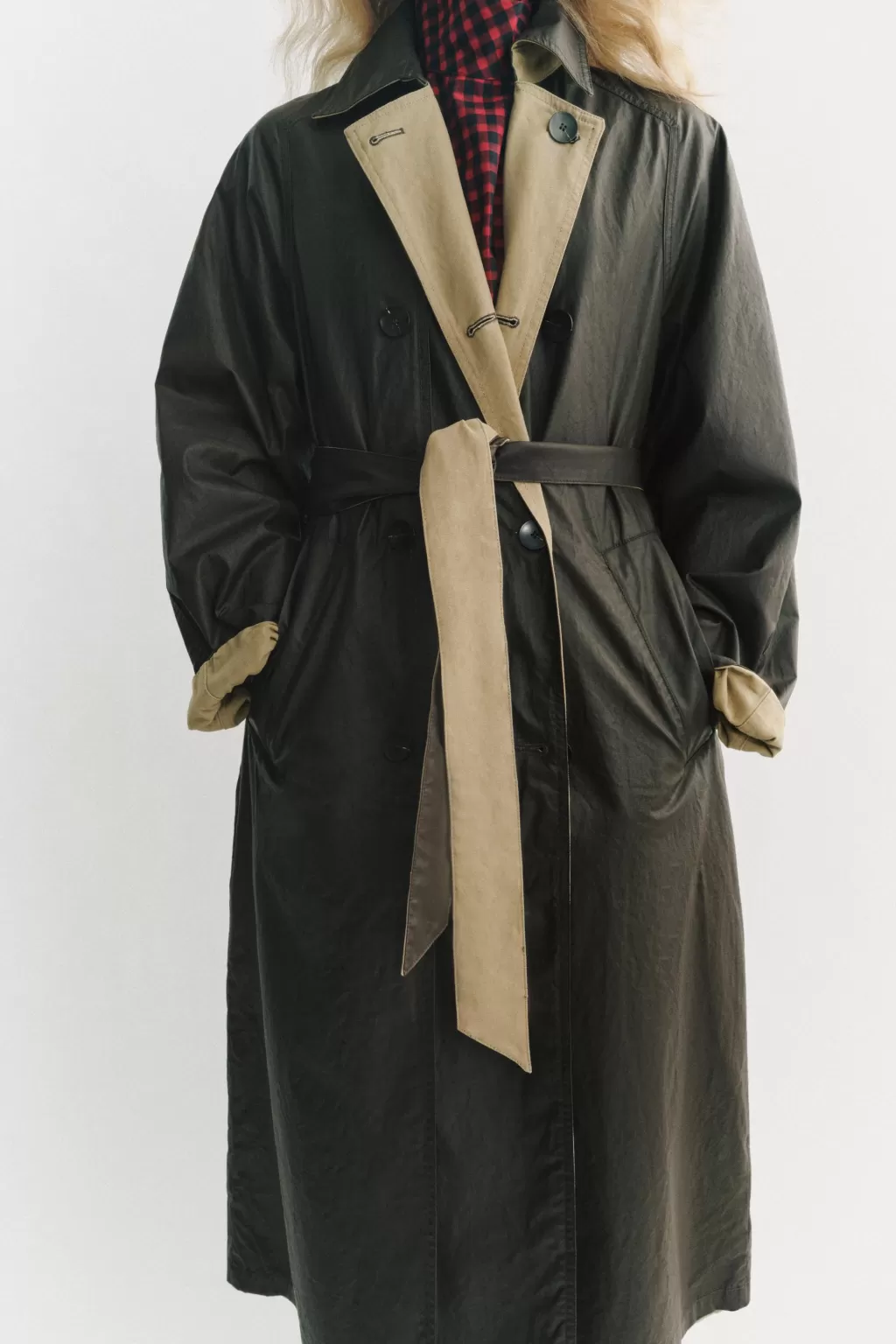 ZARA TRENCH REVERSIBLE ZW COLLECTION<Mujer Abrigos / Anoraks