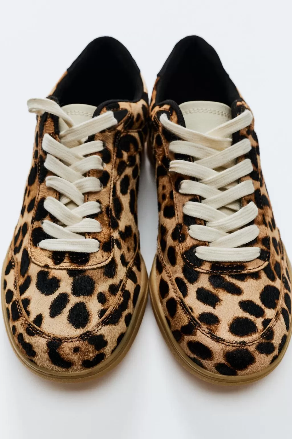 ZARA ZAPATILLAS DEPORTIVA PIEL ESTAMPADO ANIMAL<Mujer Zapatos