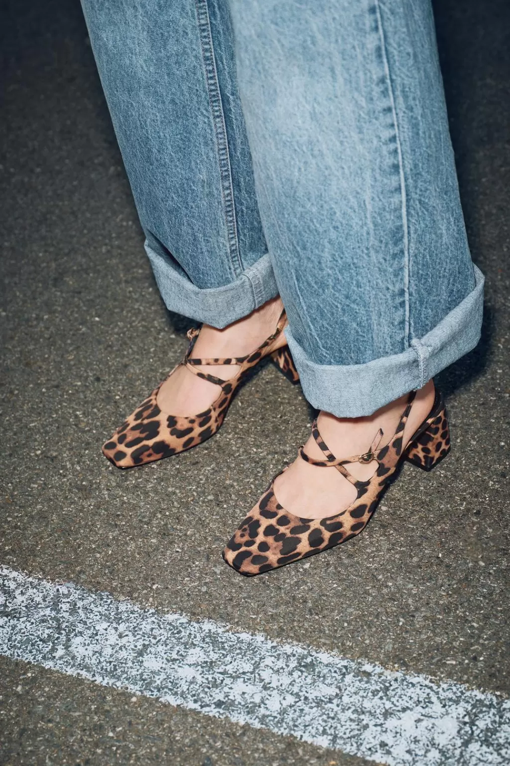 ZARA ZAPATO DESTALONADO ESTAMPADO ANIMAL<Mujer Zapatos