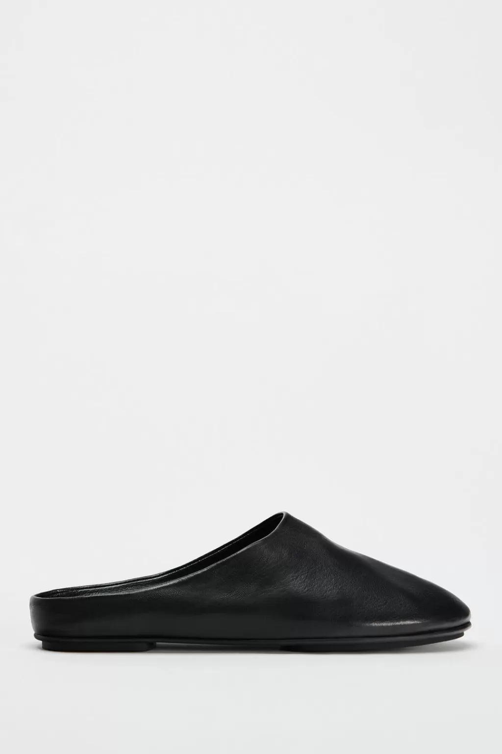 ZARA ZAPATO DESTALONADO PLANO PIEL<Mujer Zapatos